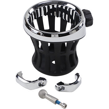 CIRO 0636-0023 50414 Drink Holder - 1-1/4" Handlebar Mount - Chrome