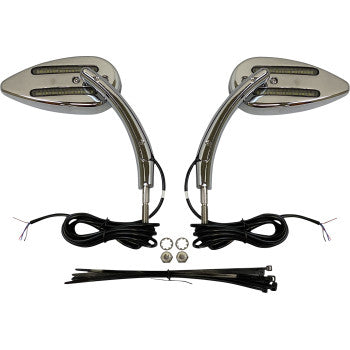 CUSTOM DYNAMICS 0640-1456 CD-MIRROR-C Mirror - Chrome - Amber/White
