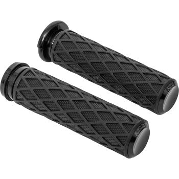 ARLEN NESS 0630-2913 500-007 Grips - Diamond - TBW - Black