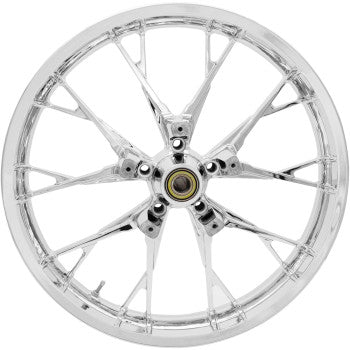 COASTAL MOTO 0201-2392 3D-MAR213CH07 Marlin Precision Cast 3D Front Wheel - Marlin - Dual Disc/No ABS - Chrome - 21"x3.50"