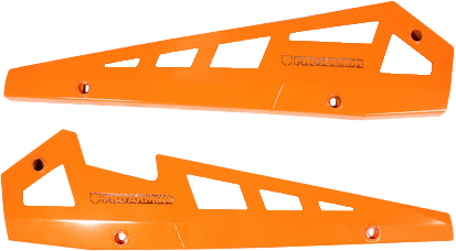 Pro Armor 67-41221OR P141221OR-446 ROCK SLIDERS ORANGE POL