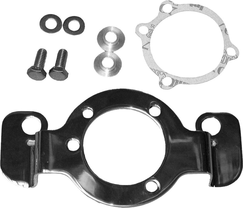 Harddrive Carb Support Bracket Only Chrome Bigtwin - 120041 For Harley Motorcycles 1990-1992