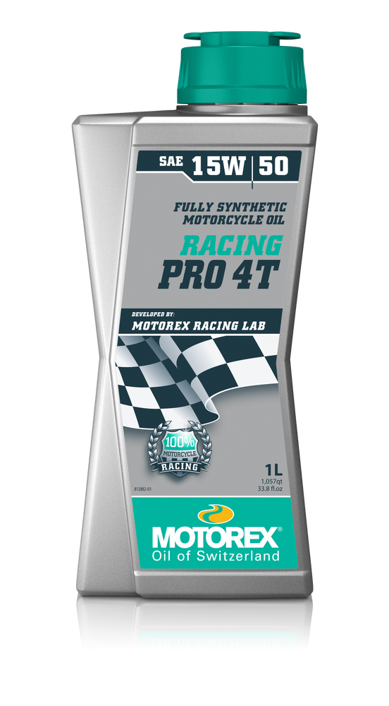 Motorex 580-1070 308256 RACING PRO OIL 4T 15W50 1L 10/CASE