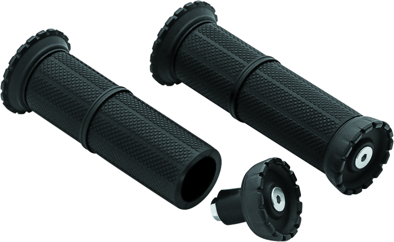 Kuryakyn 3585 Riot Universal Grips 1in Satin Black - Photo - Primary