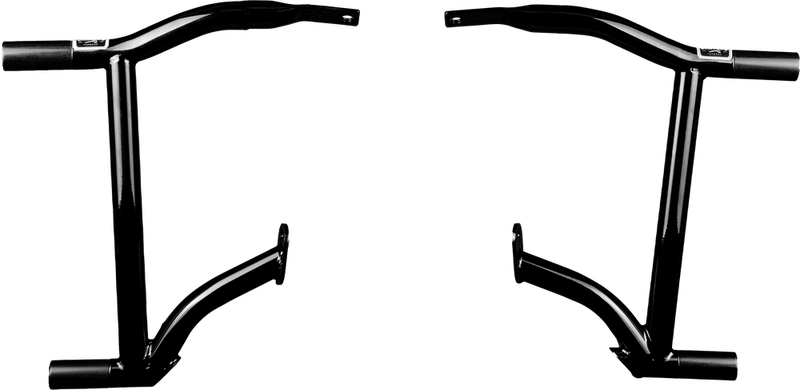Santoro Fabworx NOT YO Daddys BAG Guards Gloss Black PR - SF80021 For Harley Road Glide 2015-2022