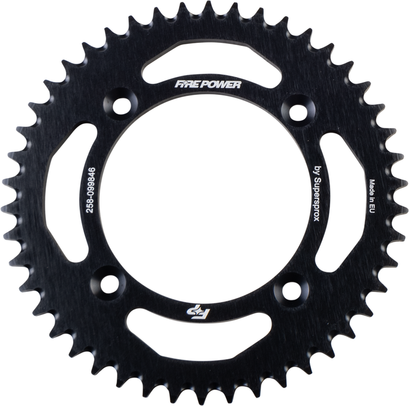 Fire Power 258-099846 FPA-998-46-BLK REAR SPROCKET ALUMINUM 46T BLK