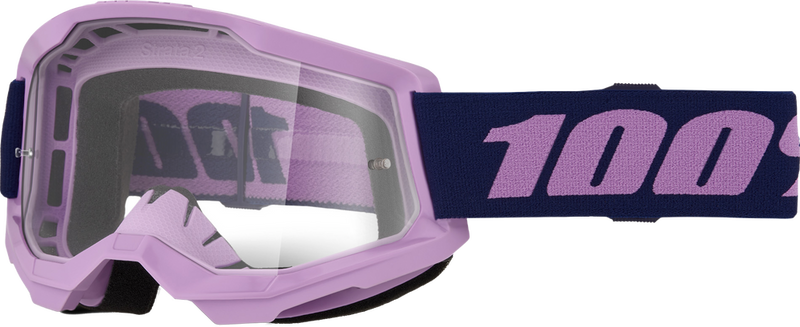 100% 610-5400 50027-10025 STRATA 2 GOGGLE PURPLE CLEAR LENS