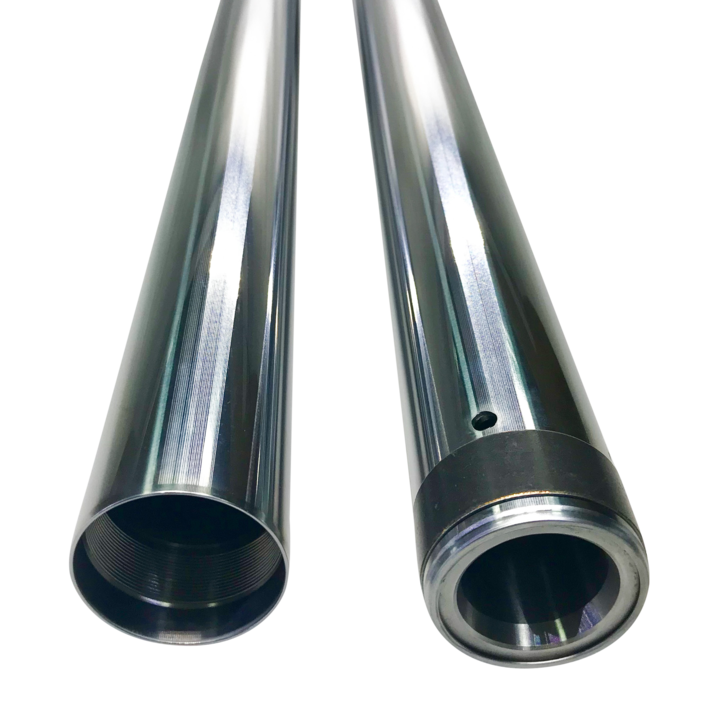 Pro One Chrome Fork Tubes 49MM 24 7/8" - 105135 For Harley Touring 2014-2022