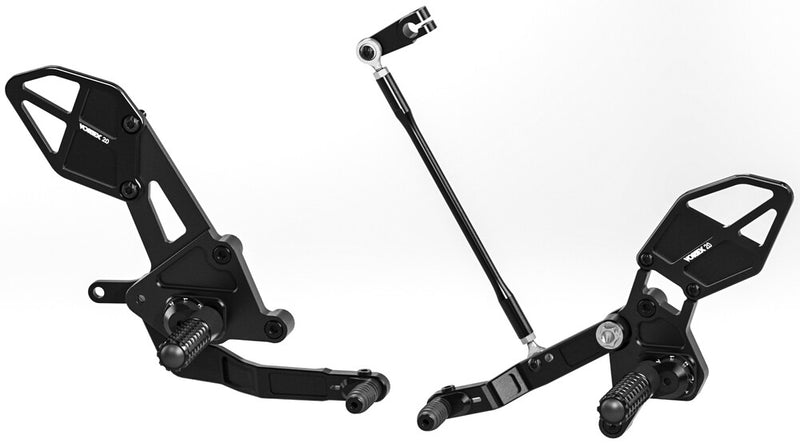 Vortex 3-RS651K RS651K REAR SET COMPLETE BLK YAM