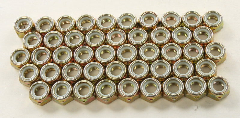 Woody's 18-1078-48 NYL-5000 LOCK NUTS- 7MM 48/PKG