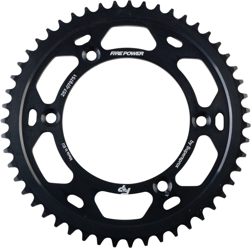Fire Power Rear Sprocket Steel 51T Black - FPS-797-51- BLK Kawasaki 125 / KLX125L 2003-2006
