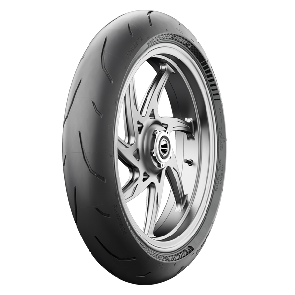 Michelin 87-92222 27281 TIRE POWER GP2 FRONT 120/70ZR17 (58W) RADIAL TL