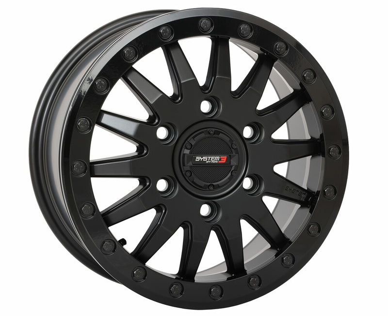 System 3 3-158556 15S3-8565 SB8 WHEEL 15X7 5+2 (+38MM) 6/5.5 MATTE BLACK