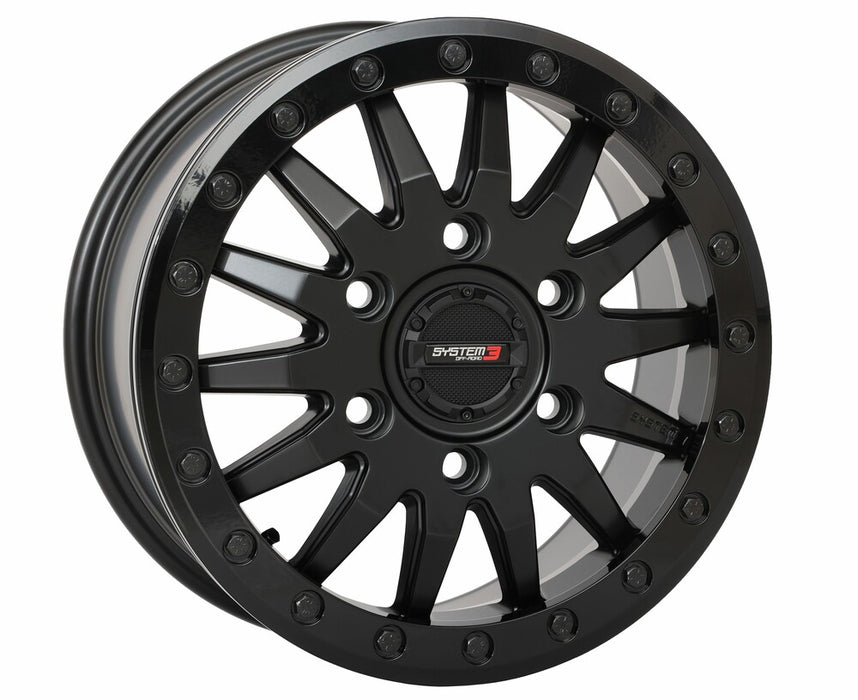 System 3 3-158566 15S3-8566 SB8 WHEEL 15X7 6+1 (+68MM) 6/5.5 MATTE BLACK