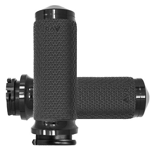 Avon Cable Throttle Memory Foam Grip Black - MF-63B-ANO For Harley Motorcycles 1984-2018