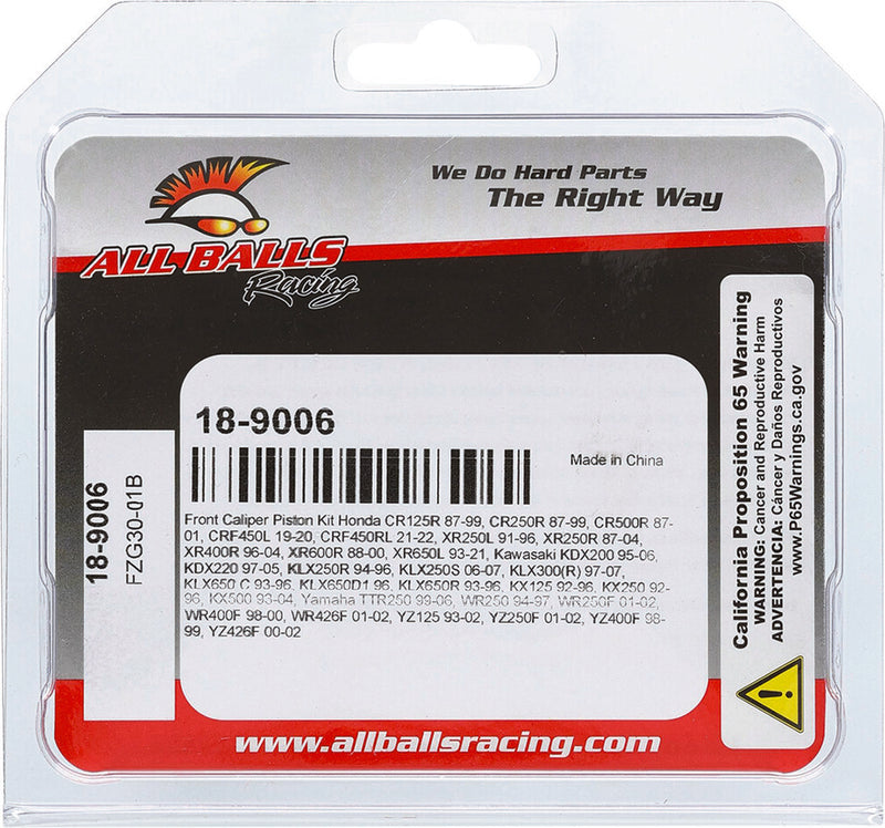 All Balls Brake Caliper Piston Kit - 18-9006 For Kawasaki Dirt Bikes 1992-2007 | Yamaha Dirt Bikes 1993-2006