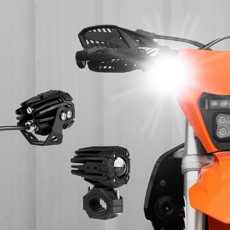 Xk Glow 653-0165 XK034021 DUAL LED DRIVING LIGHT 2IN WHITE/AMBER