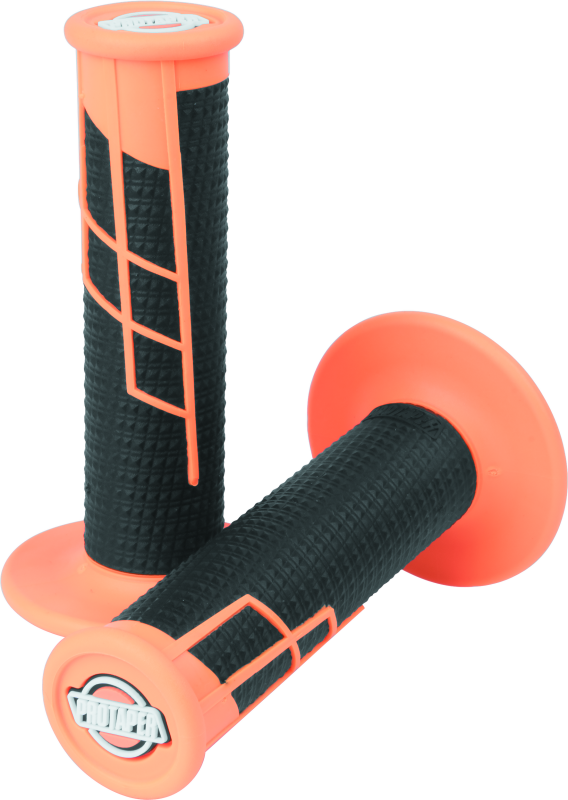 ProTaper 021661 Clamp-on 1/2 Waffle Grip - Neon Orange/black - Photo - Primary