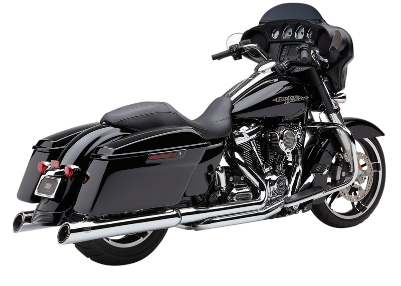 Cobra True Dual Headpipes Chrome FLH FLT - 6257 For Harley Touring 2017-2026