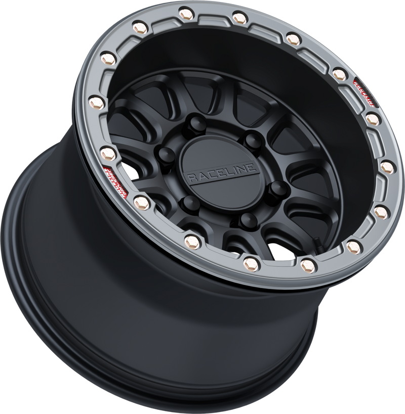 Raceline Wheels 570-2124 A14BG-51060+25 ALPHA WHEEL 6/139.7 BLK/GUNMETAL 15X10 (+25MM)
