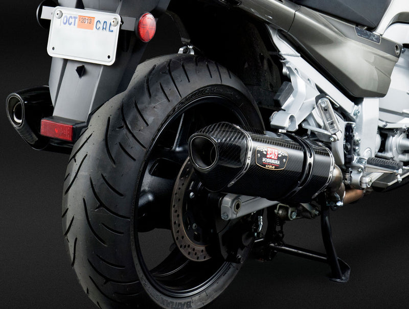 Yoshimura 960-1562 13150E0220 EXHAUST SIGNATURE R-77 SLIP-ON SS-CF-CF DUAL