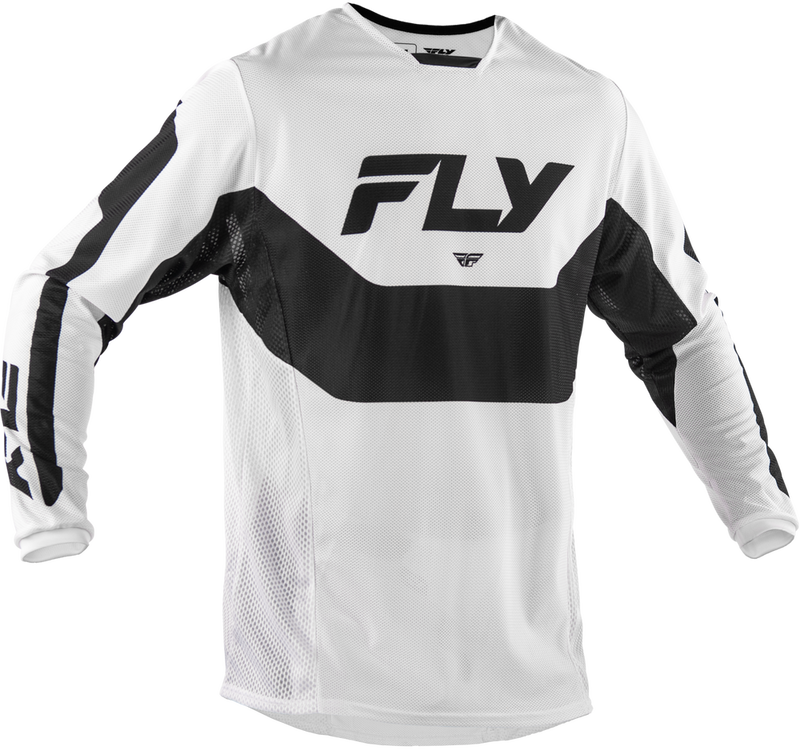 Fly Racing 380-3102X 380-3102X KINETIC MESH JERSEY WHITE/BLACK 2X