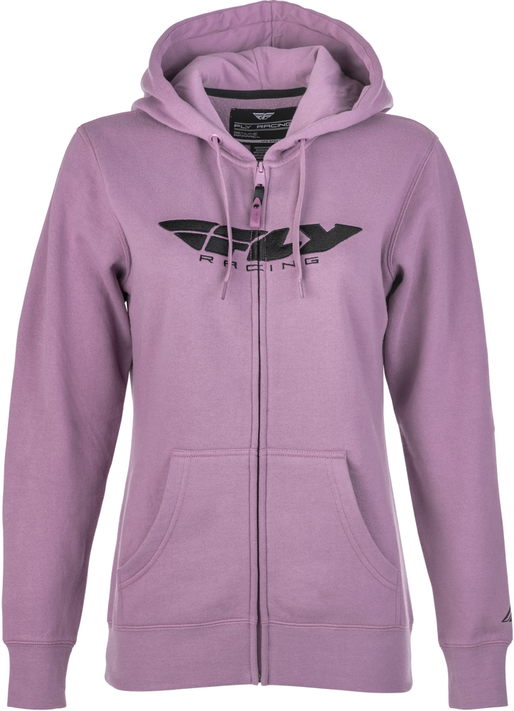 Fly Racing Women's FLY Corporate ZIP UP Hoodie Mauve XL