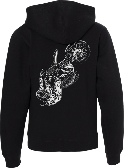 Fly Racing 325-00086YS 325-00086YS YOUTH FLY DBK WHEELIE HOODIE BLACK YS