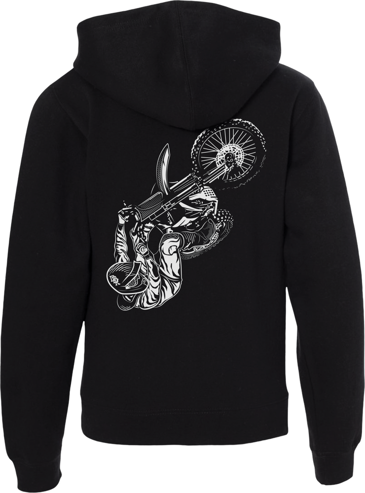 Fly Racing 325-00086YX 325-00086YX YOUTH FLY DBK WHEELIE HOODIE BLACK YX