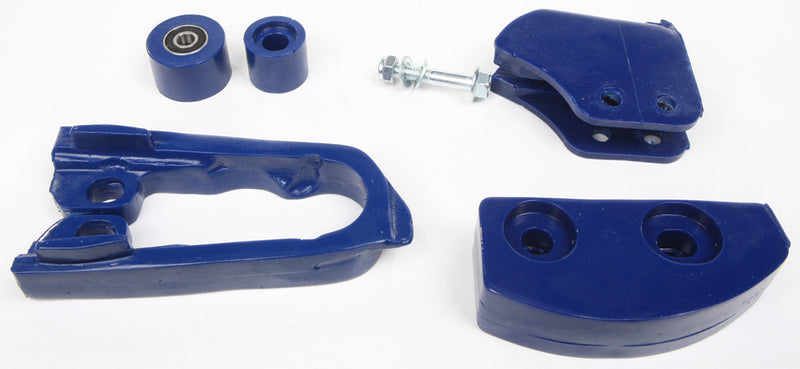 Upp Chain Slider SET Stock (blue) - 1100BL Suzuki 450 QuadRacer 2006-2008