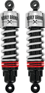 Burly Brand B28-1204 FLH Slammer Shocks - Chrome - Photo - Primary