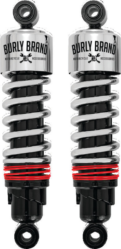 Burly Brand B28-1204 FLH Slammer Shocks - Chrome - Photo - Primary