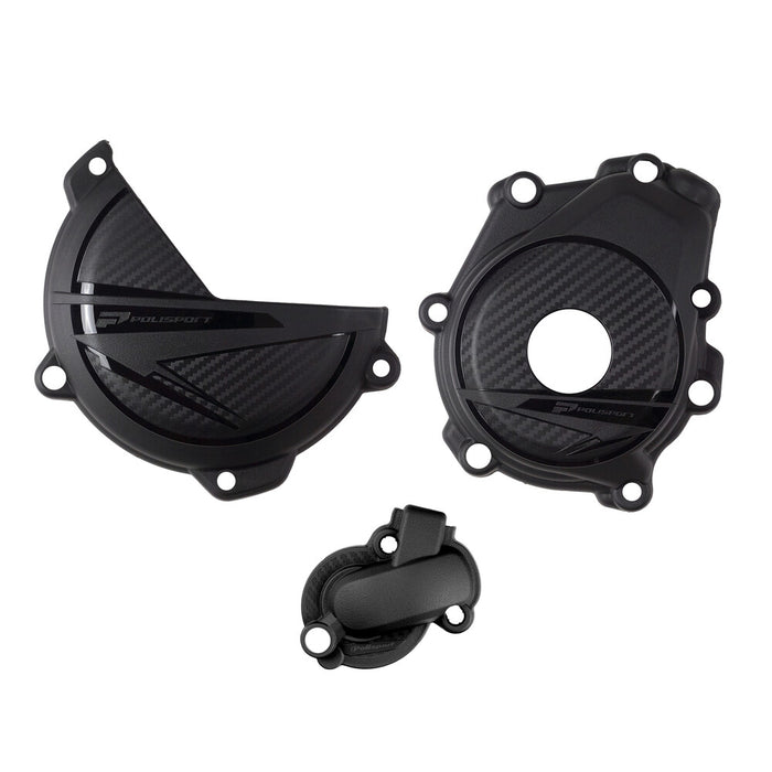 Polisport 64-91372 91372 ENGINE PROTECTION KIT BLACK KTM/HUS