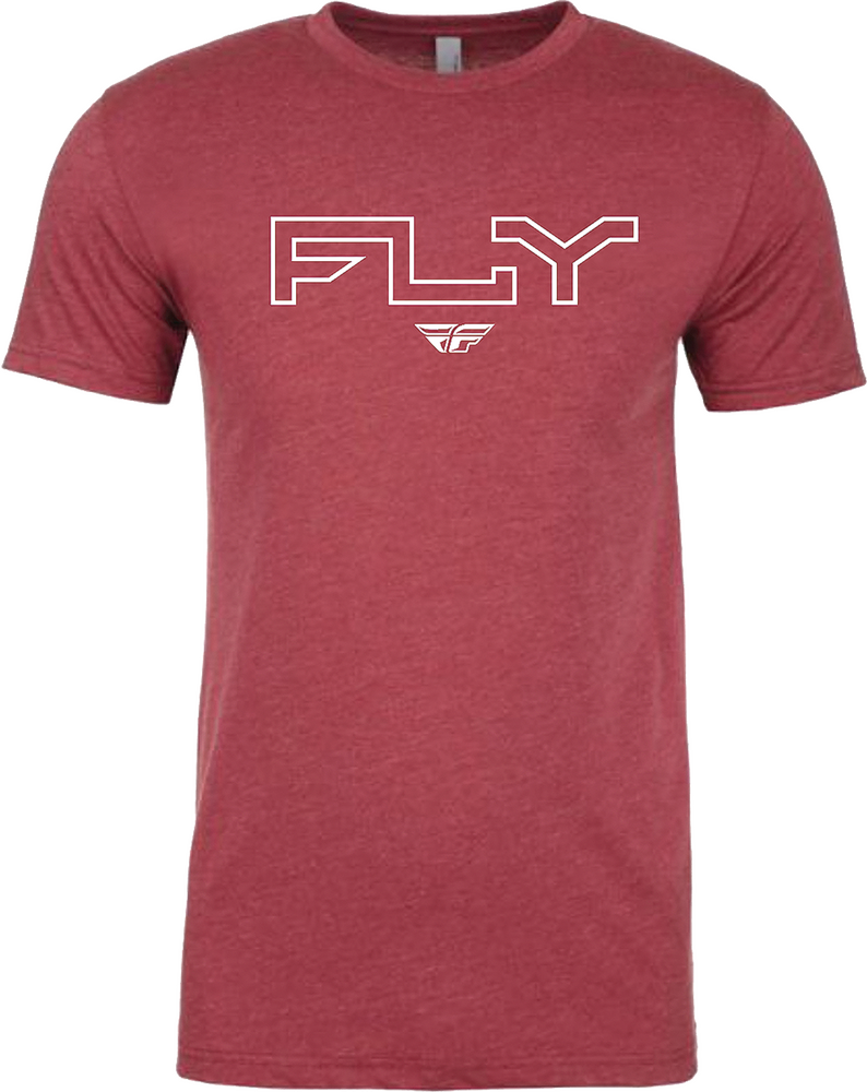 Fly Racing 354-0309S 354-0309S FLY EDGE TEE CARDINAL SM
