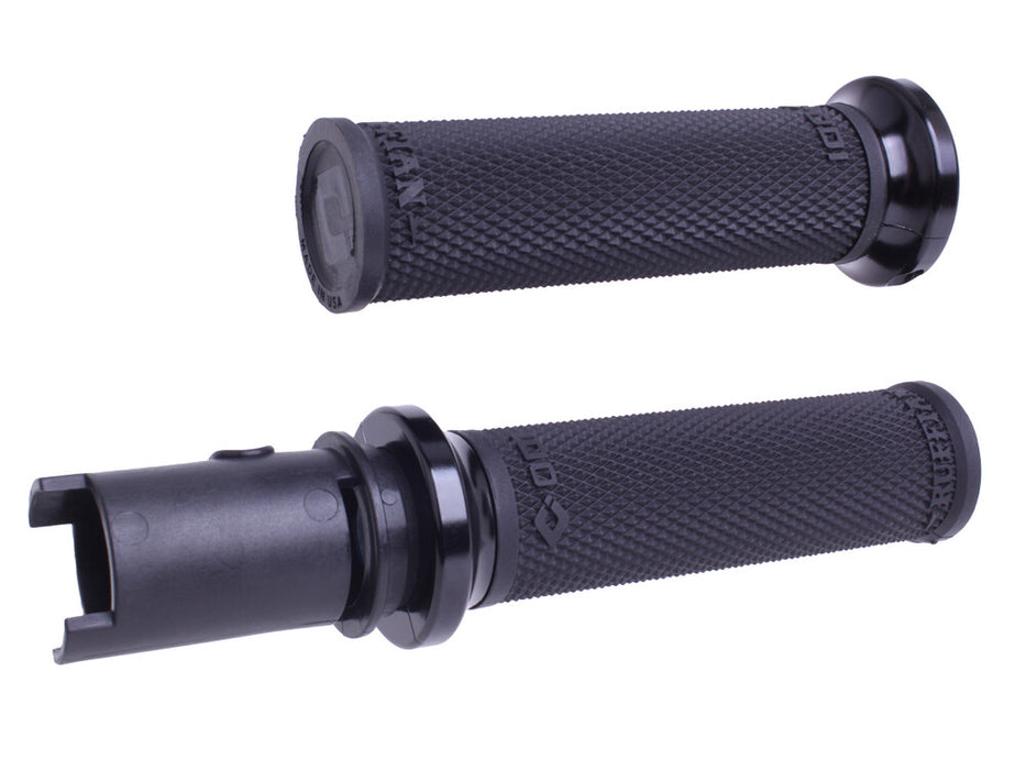 Odi 206-40114 V30HTCB-B LOCK-ON RUFFIAN GRIPS BLACK/BLACK CVO `23-24