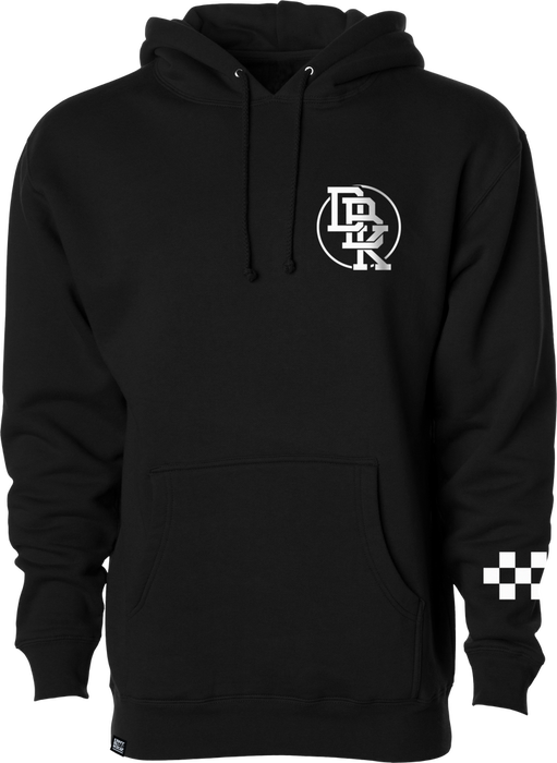 Dbk 325-00016L AH-HOTROD-L HOT ROD HOODIE BLACK LG