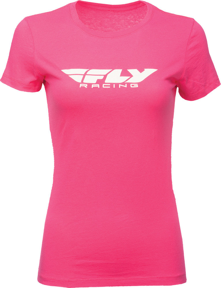 Fly Racing Women's FLY Corporate TEE Raspberry 2X