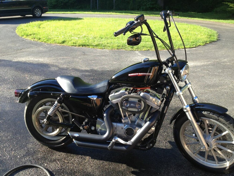 Burly Brand Narrow 16" Apehangers 1" Black - B28-339 For Harley 1983-2022 | Yamaha Watercraft 1998-2004