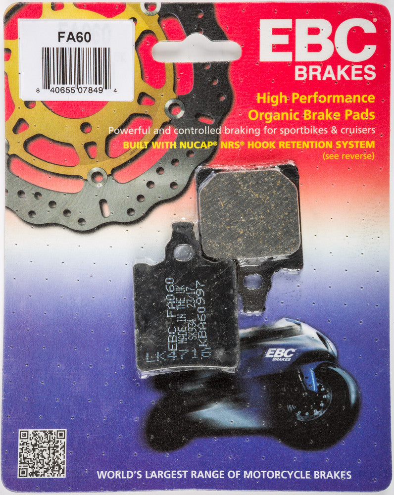 Ebc Brake Pads Organic - FA60 Aprilia 50 2002-2005