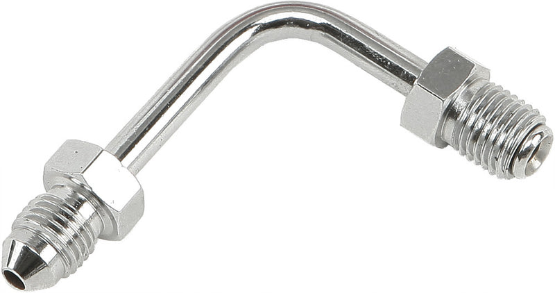 Goodridge 817-01866 P690-03CH JIC TO -3 TUBE ADAPTER 90 DEGREE SHORT CHROME 3/8"