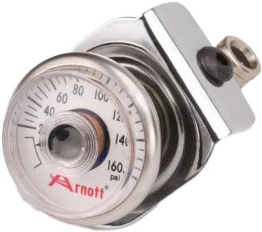 Arnott 850-01203 K-2636 PRESSURE GAUGE & BRACKET CHROME