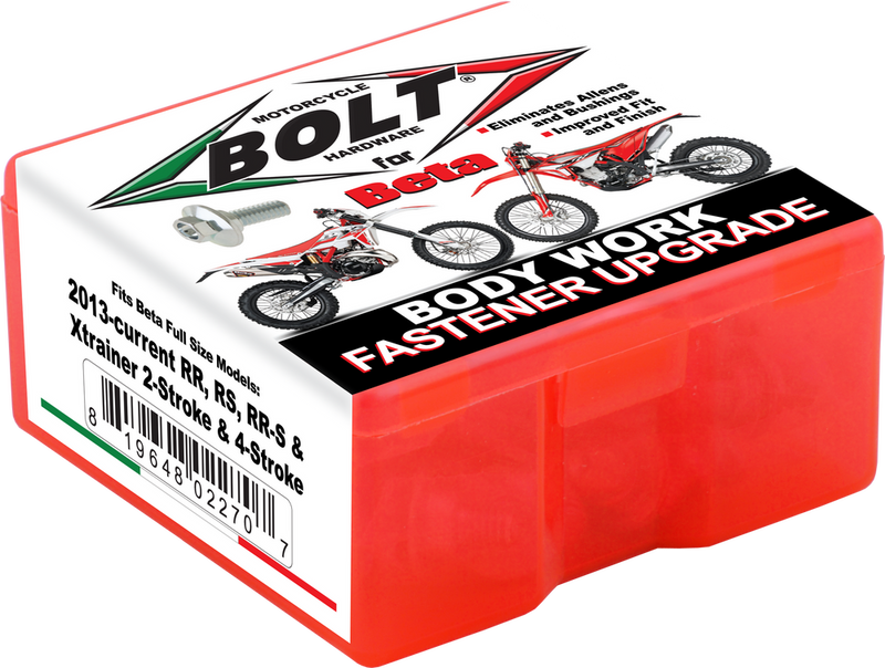 Bolt Full Plastic Fastener Kit Beta Rear Rear-S RS Xtrainer - BET-1300124 Beta Dirt Bikes 2013-2025