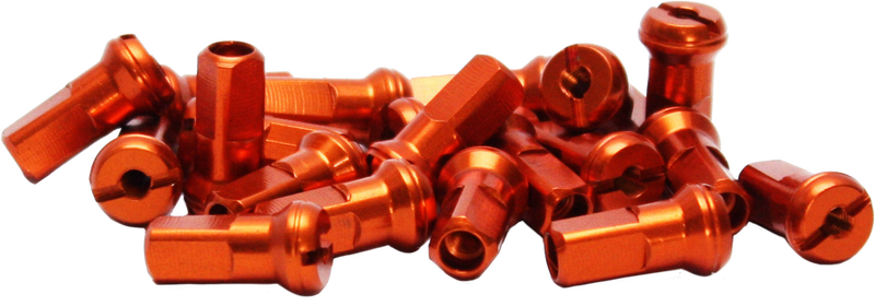 Dubya Spoke Nipples Orange - 98-611O For Kawasaki Dirt Bikes 2004-2024 | Yamaha YZ 125 / YZ 250 / YZ 450 1992-2024