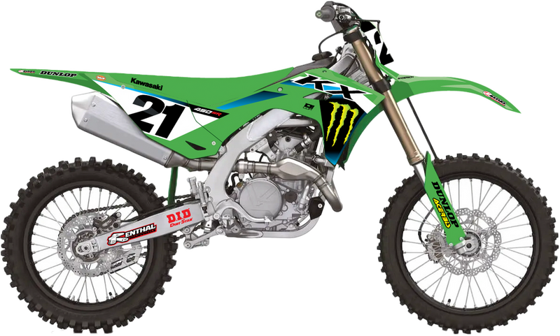 D-Cor Complete Kit 25 MEK KX 450 ( ) WHT BG - 20-20-825 Kawasaki KX 450 2024-2025
