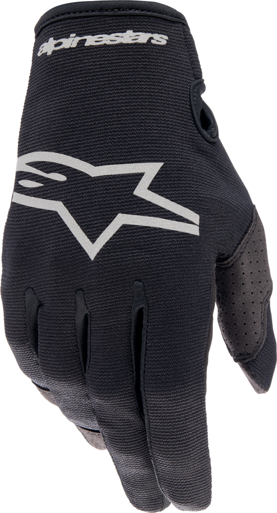 Alpinestars Radar Gloves Black Brushed Silver LG - 3561823-1419-L