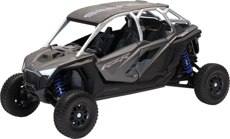 New Ray Toys 959-0190 58453A 1:18 SCALE POLARIS RZR PRO R4 MATTE HEAVY METAL