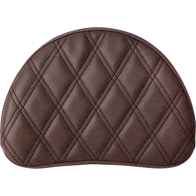 (OPEN BOX)  SADDLEMEN 0822-0330 051345 Sissy Bar Pad - Lattice Stitched - Brown