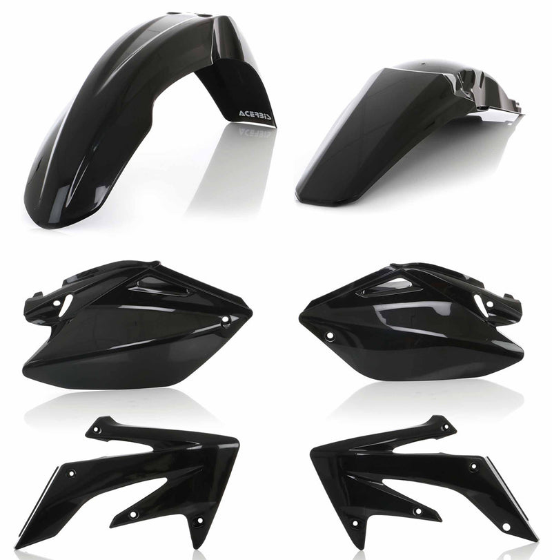 Acerbis Plastic Kit Black - 2040960001 Honda CRF250R 2004-2005