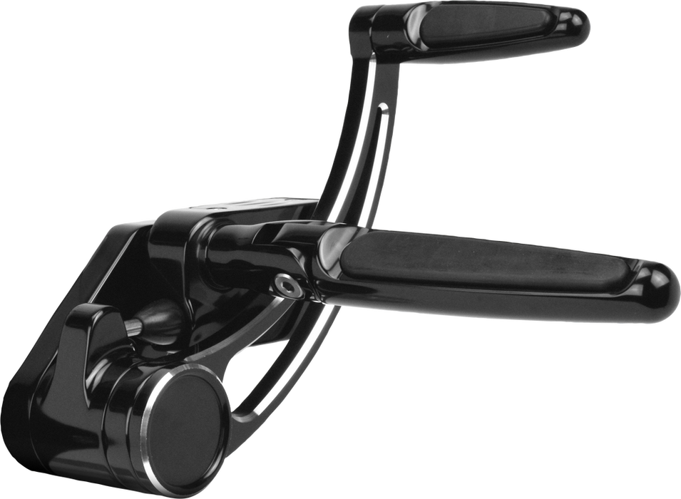 Hawg Halters Inc 750-04109 FCK-S18A-FR-SE FORWARD CNTRLS BLACK SLOTTED SOFTAIL 18-UP