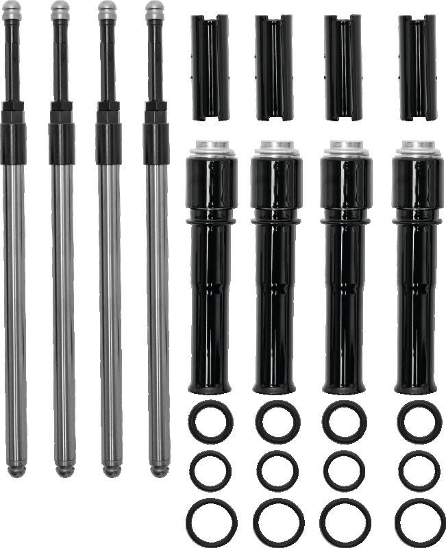 S&S Cycle 930-0143 99-17 BT Models Quickee Pushrods W/ Gloss Black Covers - Photo - Primary